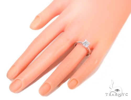 Prong Princess Diamond Engagement Ring 44607 - Image 8