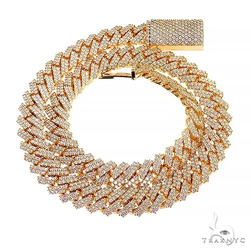 Prong Set Diamond Cuban Chain 66847 - Image 3