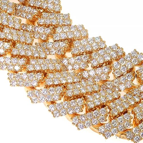 Prong Set Diamond Cuban Chain 66847 - Image 4