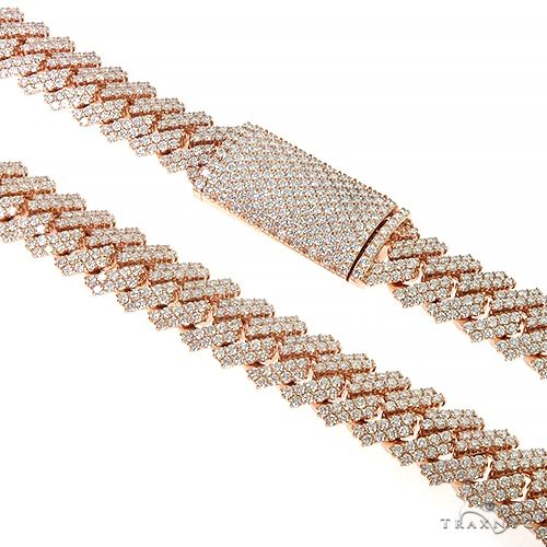 Prong Set Diamond Cuban Chain 66850 - Image 1