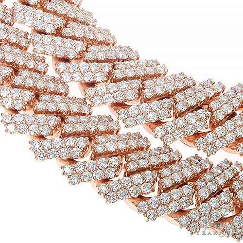 Prong Set Diamond Cuban Chain 66850 - Image 4