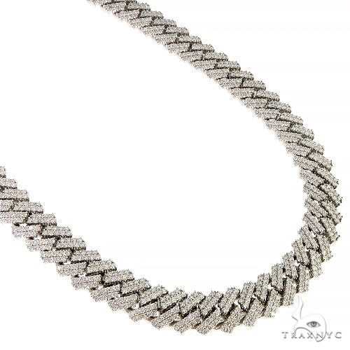 Prong Set Diamond Cuban Chain 66851 - Image 2