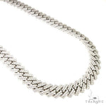 2 Row Prong Set Diamond Cuban Chain 66883 - Image 2