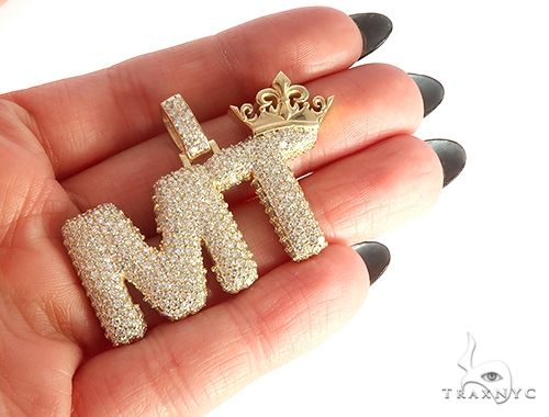 14K Yellow Gold MT Crown Pendant 65135 - Image 6