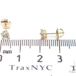 Prong Yellow Gold Stud Earrings 30739 - Image 6