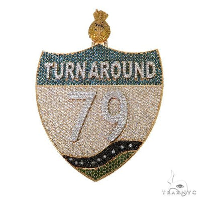 ProngCustom Made Diamond Pendant 67615 - Image 1