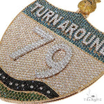 ProngCustom Made Diamond Pendant 67615 - Image 3