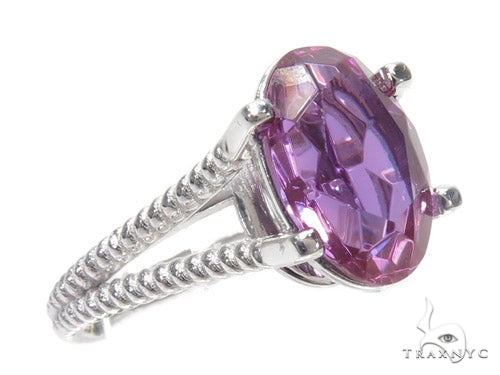 Amethyst & Diamond RIng 40749 - Image 1