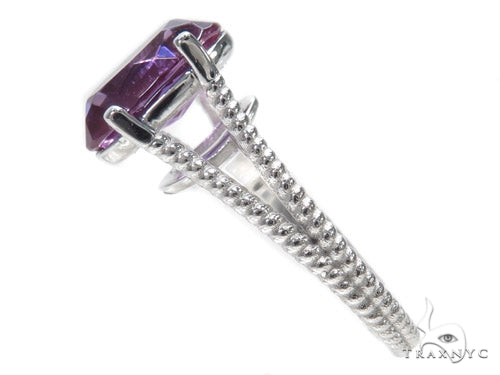 Amethyst & Diamond RIng 40749 - Image 4