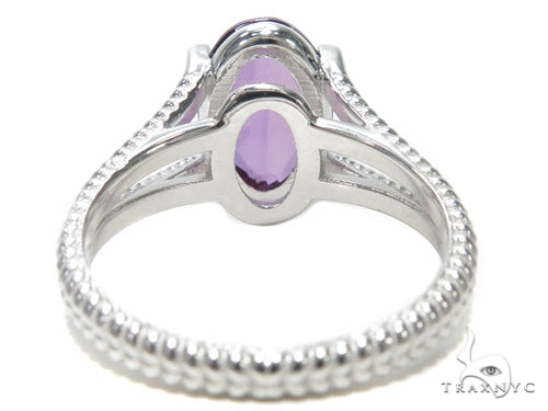 Amethyst & Diamond RIng 40749 - Image 5