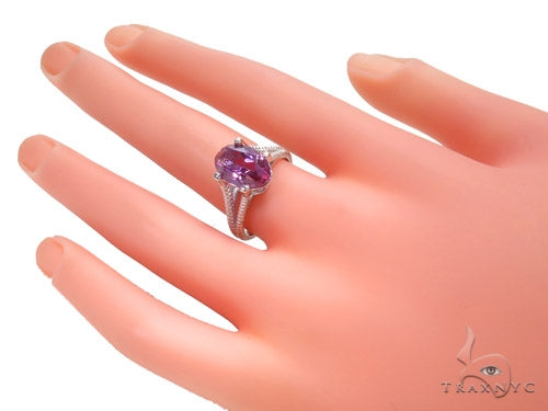 Amethyst & Diamond RIng 40749 - Image 7