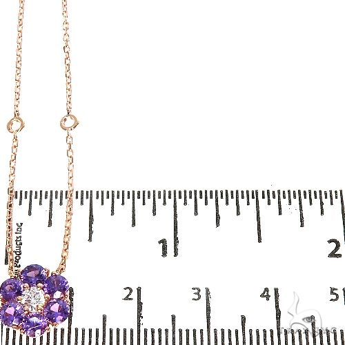 Purple Sapphire Flower Necklace 67223 - Image 5