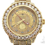 ROLEX 18k GOLD YACHTMASTER II 2 WATCH MODEL # 116688 FULL DIAMOND WATCH 63741 - Image 1