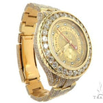 ROLEX 18k GOLD YACHTMASTER II 2 WATCH MODEL # 116688 FULL DIAMOND WATCH 63741 - Image 3