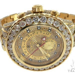 ROLEX 18k GOLD YACHTMASTER II 2 WATCH MODEL # 116688 FULL DIAMOND WATCH 63741 - Image 4