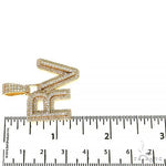 'RV' Initial Diamond Pendant 68753 - Image 6