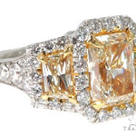 Radiant Cut Fancy Yellow Diamond Engagement Ring 64566 - Image 1