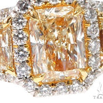 Radiant Cut Fancy Yellow Diamond Engagement Ring 64566 - Image 3