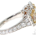 Radiant Cut Fancy Yellow Diamond Engagement Ring 64566 - Image 5
