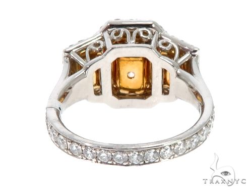 Radiant Cut Fancy Yellow Diamond Engagement Ring 64566 - Image 7