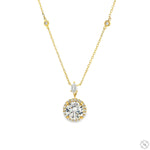 Radiant Halo Drop Necklace 70753 - Image 1