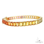 Rainbow Emerald Cut Bracelet 67045 - Image 2