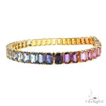 Rainbow Emerald Cut Bracelet 67045 - Image 3