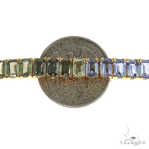 Rainbow Emerald Cut Bracelet 67045 - Image 7