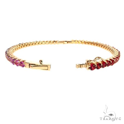 Rainbow Sapphire Bangle Bracelet 67813 - Image 5