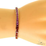 Rainbow Sapphire Princess Cut Bracelet 68298 - Image 6