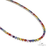 Rainbow Sapphire Tennis Chain 67477 - Image 2