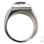 Red Garnet & Diamond Custom Ring 35492 - Image 7