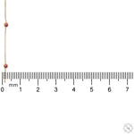 Red Sapphire Bezel Necklace 70427 - Image 5