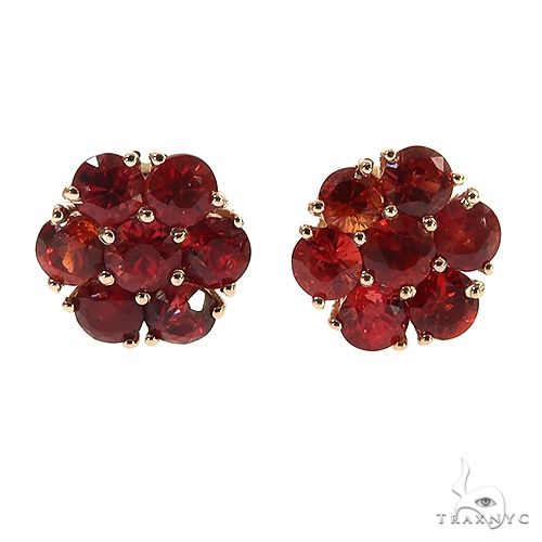 Scarlet Bloom Flower Earrings Small 69047 - Image 1