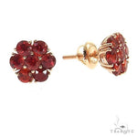 Scarlet Bloom Flower Earrings Small 69047 - Image 2