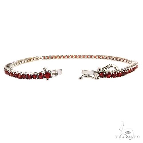 Red Sapphire Tennis Bracelet 69037 - Image 2