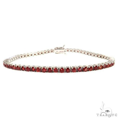 Red Sapphire Tennis Bracelet 69038 - Image 1