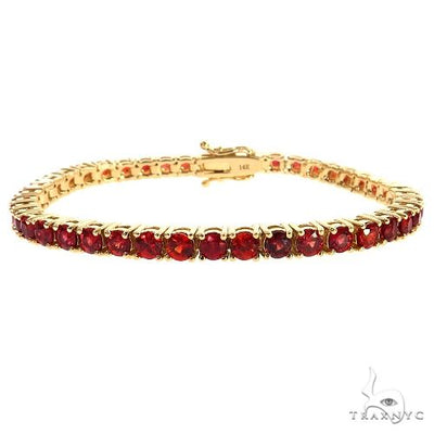 Red Sapphire Tennis Bracelet 69039 - Image 1