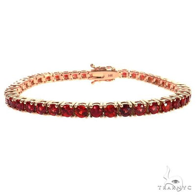 Red Sapphire Tennis Bracelet 69048 - Image 1