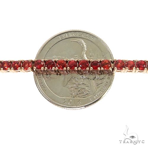 Red Sapphire Tennis Bracelete 69035 - Image 4