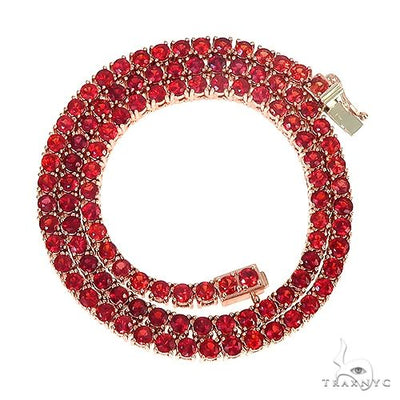 Red Sapphire Tennis Chain 66863