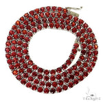 Red Sapphire Tennis Chain 69034 - Image 3