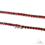 Red Sapphire Tennis Chain 69034 - Image 4