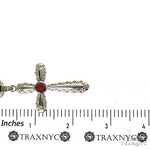 Rhodolite Sanctity Cross Pendant Set 69683 - Image 6