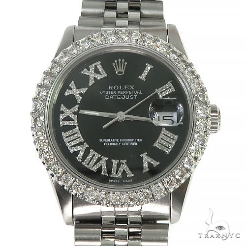 Rolex DateJust 36mm Diamond Bezel Watch 66511 - Image 3
