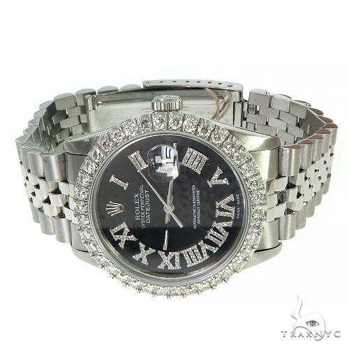 Rolex DateJust 36mm Diamond Bezel Watch 66511 - Image 4