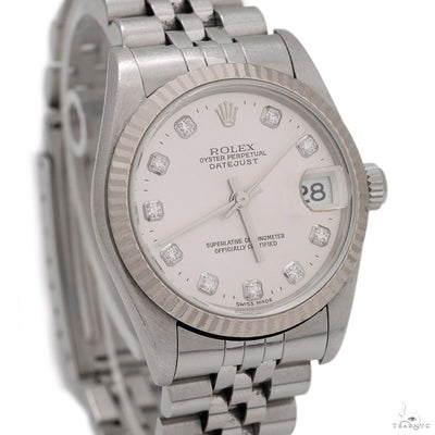 Rolex Datejust 31mm 78274 Silver Diamond Dial Jubilee Bracelet 69758 - Image 1