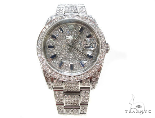 Rolex Datejust II Steel Diamond Watch 35359 - Image 2