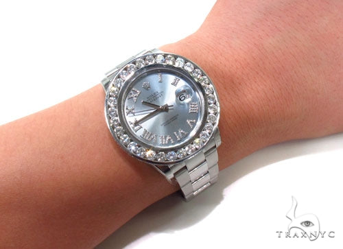 Rolex Datejust II Steel Diamond Watch 36725 - Image 11