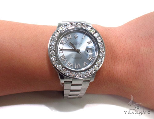 Rolex Datejust II Steel Diamond Watch 36725 - Image 12